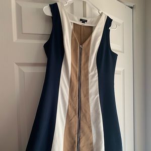 Zip Front Casual Dress